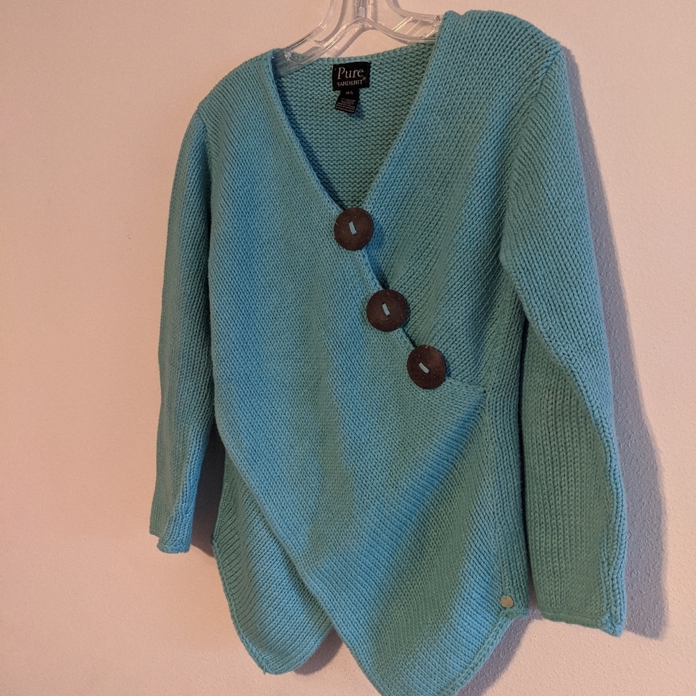 Pure Knit Turquoise Sweater M/L